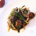 簡単！焼き鶏でレバニラ