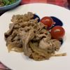 じんじゃーの作ってみた!投稿(お手軽材料で簡単・子供も喜ぶ♡豚こまの粒マスタードソース焼き)