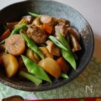 鶏肉と色々根菜の炒め煮