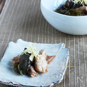 なすとピーマンと鶏胸肉の煮浸し