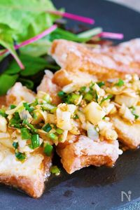 辛っ！うまっ！ビールがすすむ♪『ネギだく♡よだれ厚揚げ』