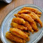 ビールのお供に♪鶏手羽中の甘辛揚げ