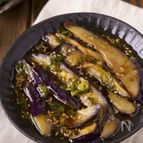 【冷やして旨い】ごま油香るとろとろ茄子の中華風焼き浸し