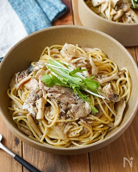 さばパスタ