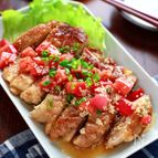 【生姜香るトマポン酢チキン】さっぱりジューシー♬︎