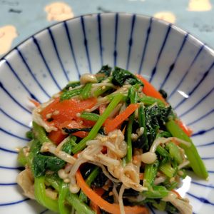 コスモスの作ってみた!投稿(ほうれん草の胡麻和え)
