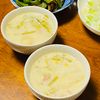 はっぴぃの作ってみた!投稿(コーンたっぷり♩かぶとベーコンとコーンの食べるミルクスープ)