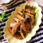『甘辛味♡』手羽中とエリンギの名古屋風からあげ