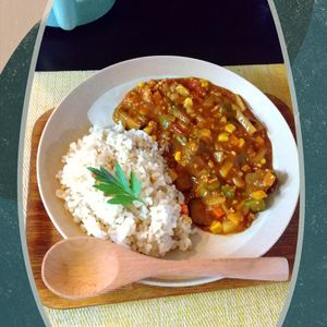 チョロリスの作ってみた!投稿(【ひき肉のトマトカレー】ルウで簡単!コク旨野菜カレー♡)
