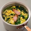 【ウインナーとほうれん草の洋風たまごスープ】簡単おいしい♪の工程3