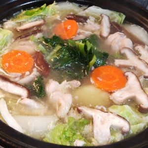 １／アラ還の手習いの作ってみた!投稿(身体に沁みます！＊風邪撃退絶品スープの鶏鍋＊)