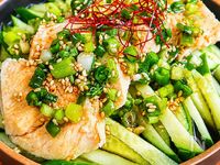 レンジで簡単♪【蒸し鶏ときゅうりのさっぱり香味だれ】