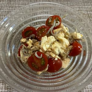 puricoの作ってみた!投稿(ミニトマトと豆腐の和風サラダ)