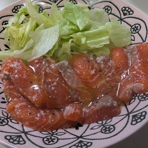 たかし（娘2人）の作ってみた!投稿(サーモンマリネ《ワンランクUPの味付け裏技》)