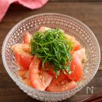 さっぱり♪トマトのごま酢和え