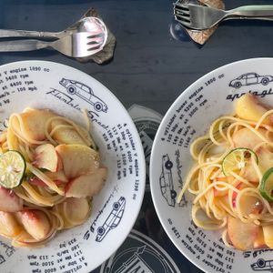 Memento-MORIの作ってみた!投稿(【夏限定】冷製桃のパスタ)