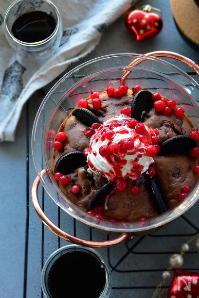 ホケミ×アイスクリームだけで出来ちゃう！？チョコレートケーキ