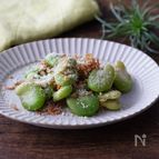 【簡単おつまみ】そら豆と小海老ペペロン