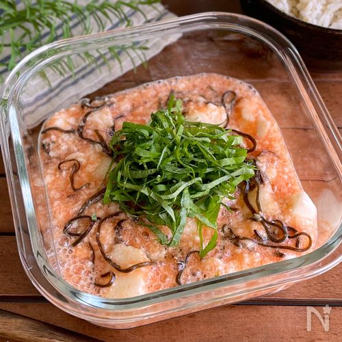 袋の中で叩くだけ！ご飯が止まらない「明太たたきとろろ」