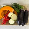 【豚しゃぶスープカレー】素揚げ野菜がおいしい！の下準備