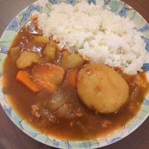 たりおの作ってみた!投稿(市販ルーで作る 懐かしのポークカレー)