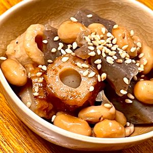 michuの作ってみた!投稿(【蒟蒻とお豆さんのうま煮】作り置き/お弁当に♡︎)