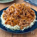 【こく旨ソースのポークチャップ】甘めのソースが子どもに好評！