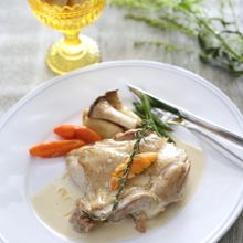 鶏のオレンジとローズマリーのクリーム煮