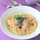 サバ缶クリームパスタ