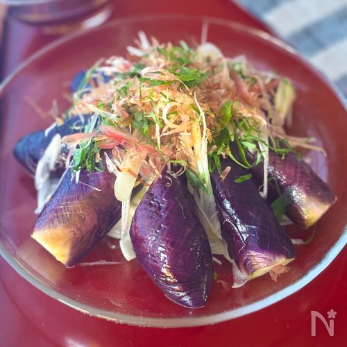 レンジで簡単!なすのタタキ風