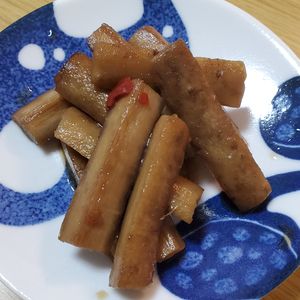 週一だけは頑張ります💦の作ってみた!投稿(やみつき歯ごたえ　牛蒡のぱりぱり漬け)