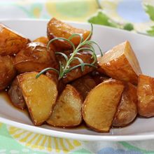 甘辛味の新じゃがの素揚げ