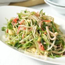 やみつき！【豆苗と豆もやしのさっぱりナムル】
