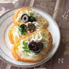 しらすとオリーブのカナッペ