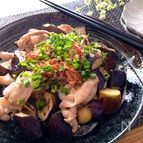 なすはレンチン時短レシピ♡なすと豚ばらのポン酢マヨソテー