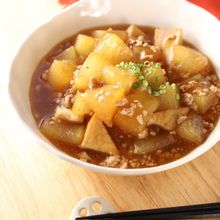 冬瓜と厚揚げのそぼろあんかけ＼ひき肉たっぷり／