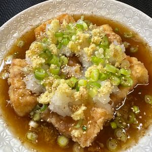 楽ラク手抜キッチン🐶🐾の作ってみた!投稿(だしパックで【だしを味わう揚げ“出汁”豆腐】だし香る衣が美味)