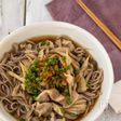 柚子胡椒香るごぼうときのこの肉そば