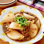 【焼きかぶのしょうがそぼろ煮】こんがり焼き目がおいしい♪