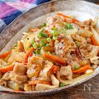 ご飯に合う！タレが美味しい♡【 豚バラ玉ねぎの旨だれ炒め】