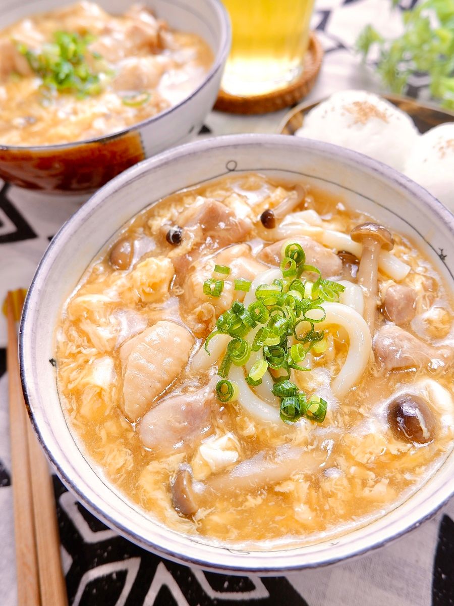 ホッと落ち着く和風味♡『とりたまあんかけうどん』 | レシピサイトNadia