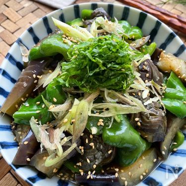 《簡単に味が決まる》薬味たっぷり♪♪茄子とピーマンの煮浸し | レシピサイトNadia