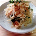 お弁当のおかず♪鶏ささみともやしの和風あえ