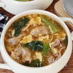【とろたま豚キムチスープ】満足感◎ご飯にも合う！