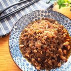 ビールもご飯も進む♡糸こんとひき肉のピリ辛炒め煮