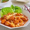 やわらかエビ団子のチリソース 【ふわふわ卵添え】(介護食)の工程6