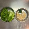 お弁当にも♪【小松菜と油揚げの白だし炒め】の工程1