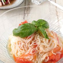 たっぷりトマトがからんで美味♪カッペリーニ風そうめん
