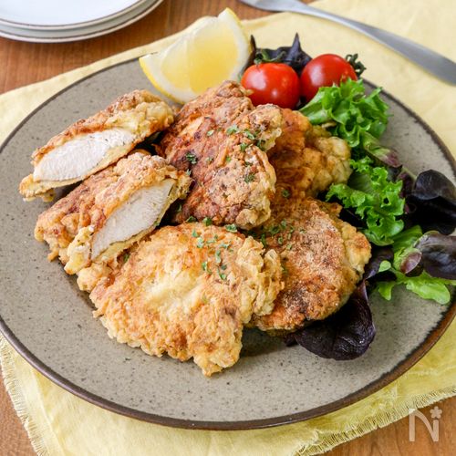 【味付け一発】鶏むね肉がプリプリに潤う「激旨フライドチキン」