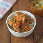 【絶品甘酢チキン丼】焼いて絡めてのせるだけ！